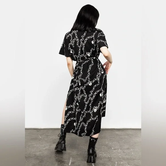 Disturbia Lovelock Oversized Midi Dress US 8 / UK 12 - Picture 4 of 7